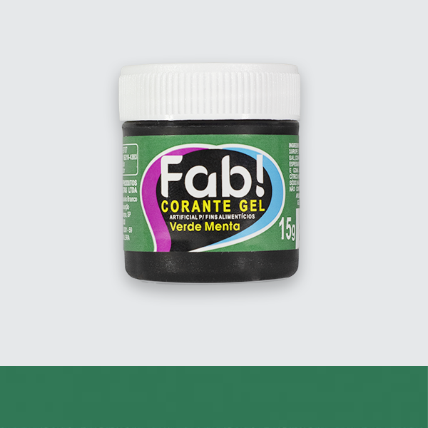 Corante em Gel Fab 15g - VERDE MENTA