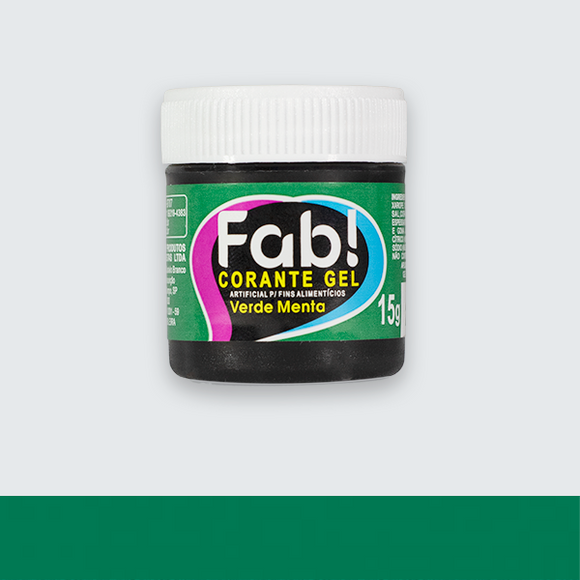 Corante em Gel Fab 15g - VERDE MENTA