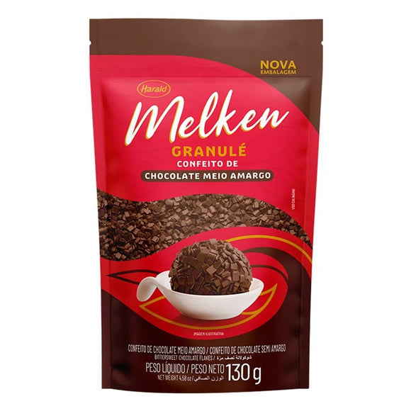 Granulé de Chocolate Melken Meio Amargo 130g
