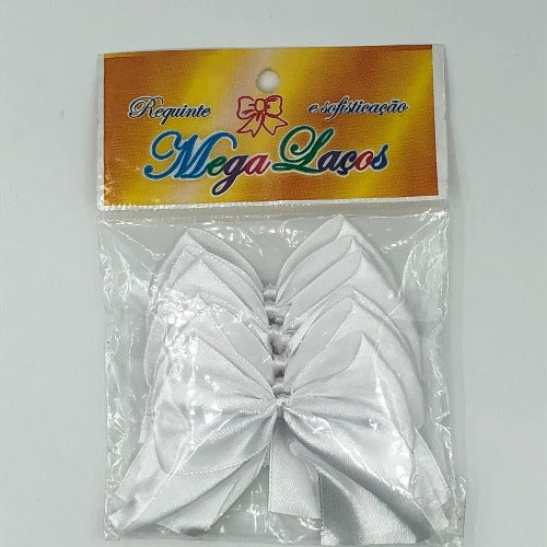 Mega Laço Requinte Branco  N9 c/6unid