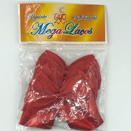 Mega Laço Requinte Vermelho N9 C/6unid