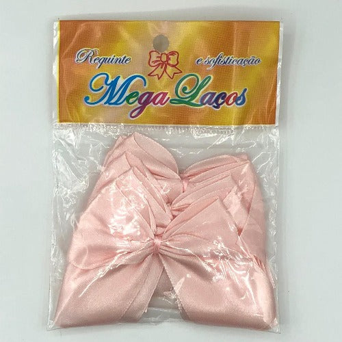Mega Laço Requinte Rosa Bebe  N°9 c/6unid