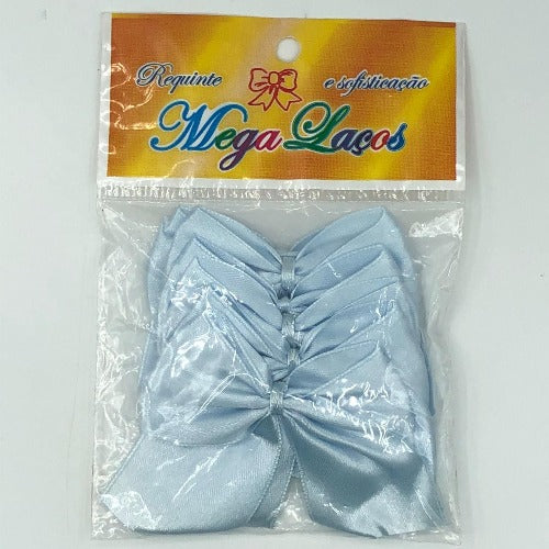 Mega Laço Requinte Azul Bebe N9 c/6unid