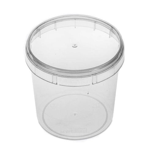 Pote Redondo C/ Tampa 220ml C/10 - Plastilânia