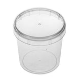 Pote Redondo C/ Tampa 220ml C/10 - Plastilânia